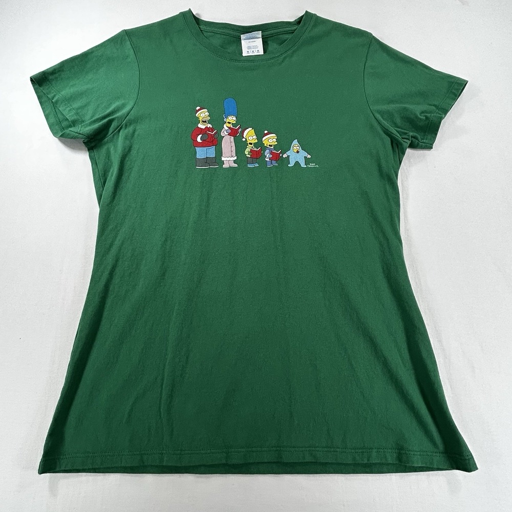 Green The Simpsons family in Christmas Carol Women Size M Homer, Margie